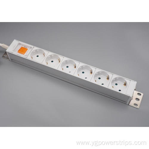 6-Outlet EU/With children protection PDU Power Strip